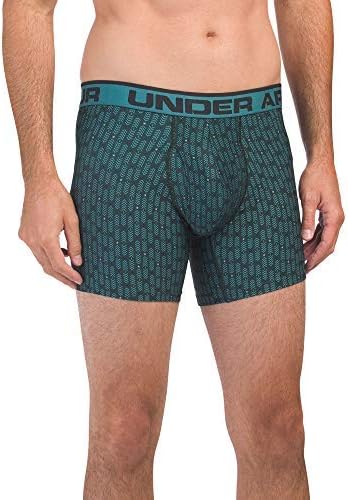 Under Armour Men`s Original Series 6" Printed Boxerjock (Medium, Dark Green(1324573-903)/Teal)