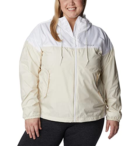 Columbia Women's Flash Challenger Lined Windbreaker, Chalk/White, Medium