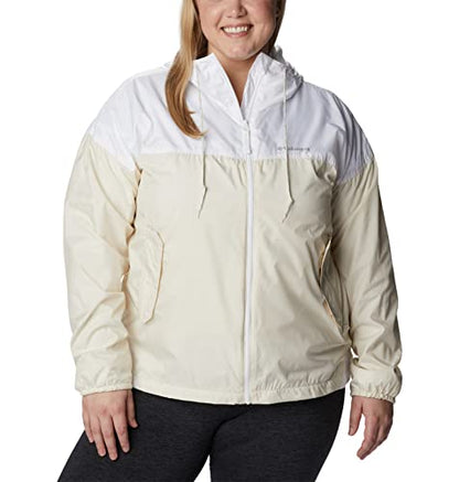 Columbia Women's Flash Challenger Lined Windbreaker, Chalk/White, Medium