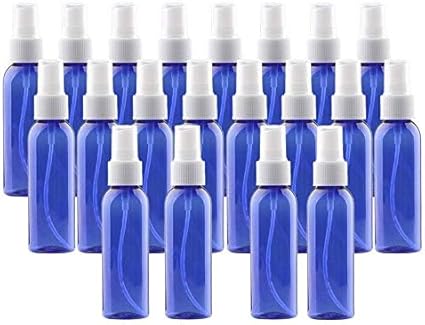 20PCS Spray Bottles 2 Ounces Small Blue Empty Bottles Plastic Mist Spray Bottle For DIY Home PlantsAromatherapy Beauty Care