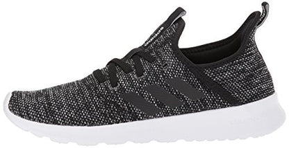 adidas Women's Cloudfoam Pure 2.0 Running Shoe, Black/Black/White, 5