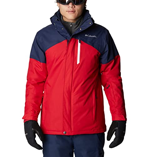 Columbia Men's Last Tracks Jacket, Mountain Red/Collegiate Navy, Large