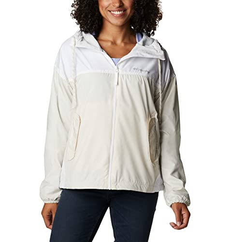 Columbia Women's Flash Challenger Lined Windbreaker, Chalk/White, Medium