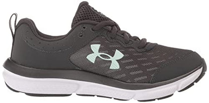 Under Armour Women's Charged Assert 10 Running Shoe, (103) Jet Gray/Jet Gray/Aqua Foam, 9