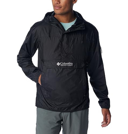 Columbia Men's Standard Challenger Windbreaker, Black, Large