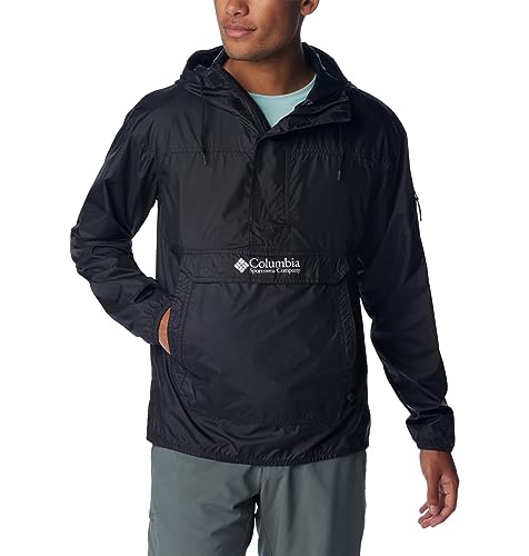 Columbia Men's Standard Challenger Windbreaker, Black, Large