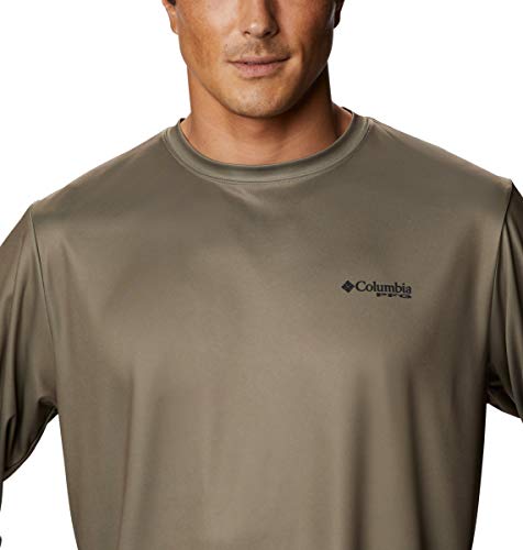 Columbia Men's Terminal Tackle PFG Fish Triangle Long Sleeve, Sage/Bass, XX-Large