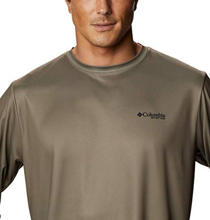 Columbia Men's Terminal Tackle PFG Fish Triangle Long Sleeve, Sage/Bass, XX-Large