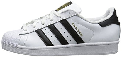 adidas Originals womens Superstar Sneaker, White/Black/White, 9.5 US