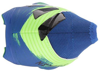 adidas Boy's Nemeziz 19.3 Laceless Firm Ground Soccer Shoe, Signal Green/Black/Team Royal Blue, 6 Little Kid
