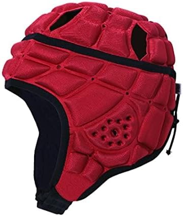 Kids Flag Football Helmet, Youth Soft Shell Helmets for 7 V 7 Football, Adjustable Padded Rugby Headgear Scrum Cap Soccer Helmet Lightweight Protective Sports Gear for Boys & Girls (Ages 8-14)