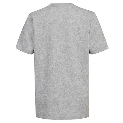 adidas Boys' Short Sleeve Liquid Camo Logo Tee, Medium Grey Heather
