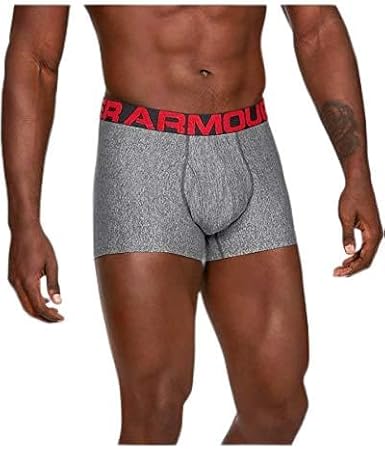 Under Armour Men's UA Tech_ ¢ 3" Boxerjock‘Œ XXL Gray