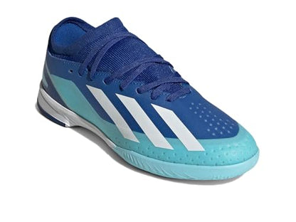 adidas Soccer X Crazylight.3 Indoor (Little Kid/Big Kid) Bright Royal/White/Solar Red 5.5 Big Kid M