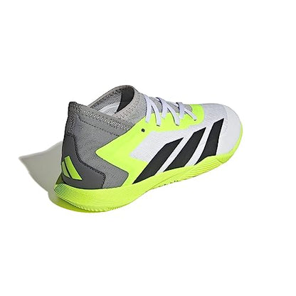 adidas Soccer Predator Accuracy.3 Indoor (Little Kid/Big Kid) Footwear White/Core Black/Lucid Lemon 1 Little Kid M