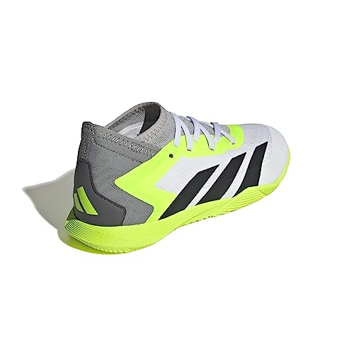 adidas Soccer Predator Accuracy.3 Indoor (Little Kid/Big Kid) Footwear White/Core Black/Lucid Lemon 1 Little Kid M