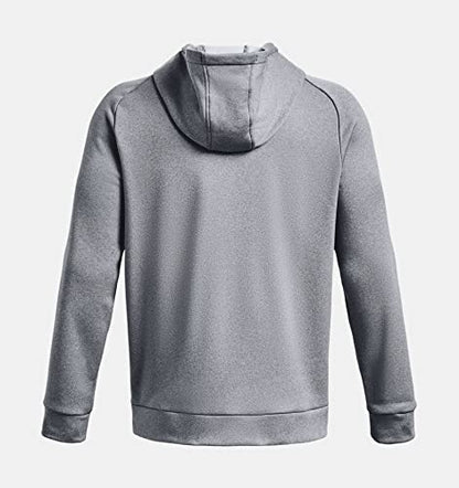Under Armour Men's Armour Fleece Big Logo Hoodie 1373401 (as1, alpha, l, regular, regular, Pitch Gray Light Heather / Black-013, Large)