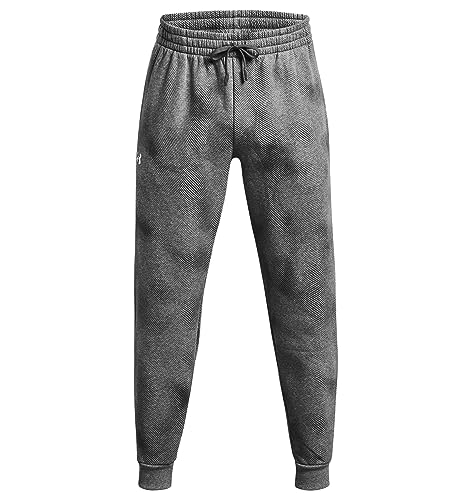 Under Armour Men's Standard Rival Fleece Printed Joggers, (426) Varsity Blue / / White, X-Large Tall