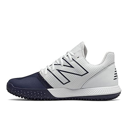 New Balance Men's FuelCell 4040 V6 Turf-Trainer Baseball Shoe, Team Navy/White, 9