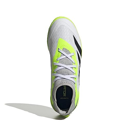adidas Soccer Predator Accuracy.3 Indoor (Little Kid/Big Kid) Footwear White/Core Black/Lucid Lemon 1 Little Kid M