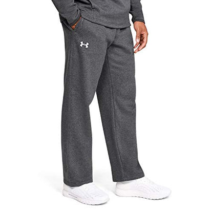 Under Armour Men's Hustle Fleece Pant Carbon | White 3XL