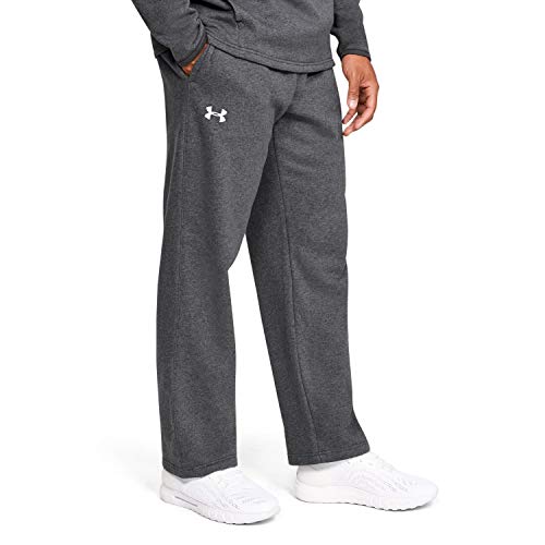 Under Armour Men's Hustle Fleece Pant Carbon | White 3XL