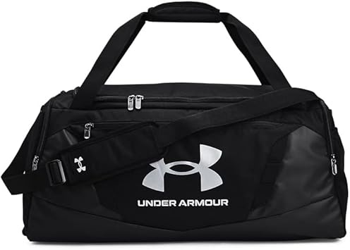 Under Armour Unisex-Adult Undeniable 5.0 Duffle , Black (001)/Metallic Silver , Small