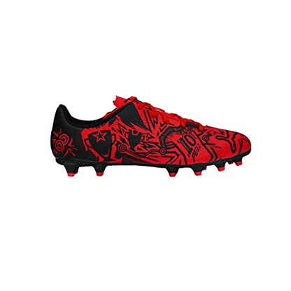 PUMA Christian Pulisic Youth Firm Ground Soccer Cleats (Toddler/Little Kid/Big Kid), Perfected for Natural and Artificial Playing Surfaces (Red/Black, us_footwear_size_system, big_kid, men, numeric, medium, numeric_5)