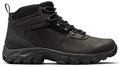 Columbia mens Newton Ridge Plus Ii Waterproof Hiking Boot, Black/Black, 10 US