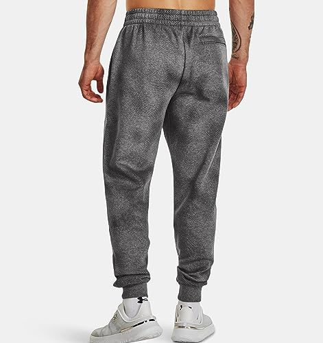 Under Armour Men's Standard Rival Fleece Printed Joggers, (426) Varsity Blue / / White, X-Large Tall
