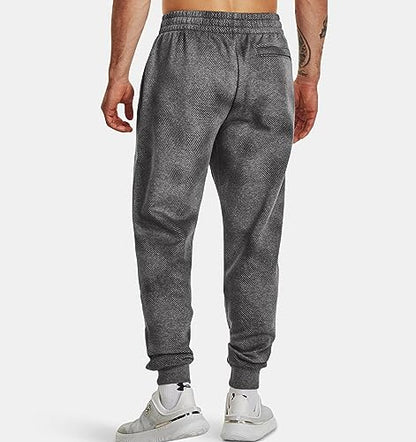 Under Armour Men's Standard Rival Fleece Printed Joggers, (426) Varsity Blue / / White, X-Large Tall