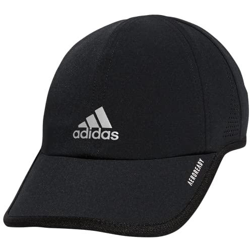 adidas Women's Superlite 2 Relaxed Adjustable Performance Cap, Black/White, One Size