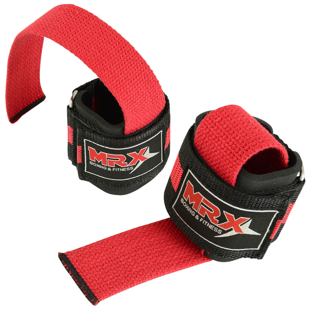 2 Pairs MRX Weight Lifting Straps with Wrist Support for Men & Women Gym Workouts - Triathlete Store