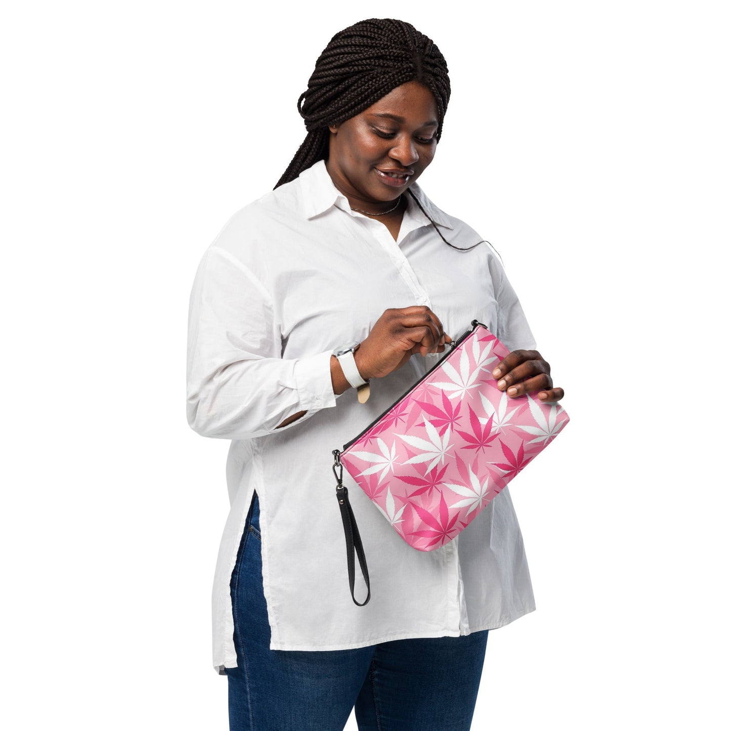 420 pink camo Crossbody bag
