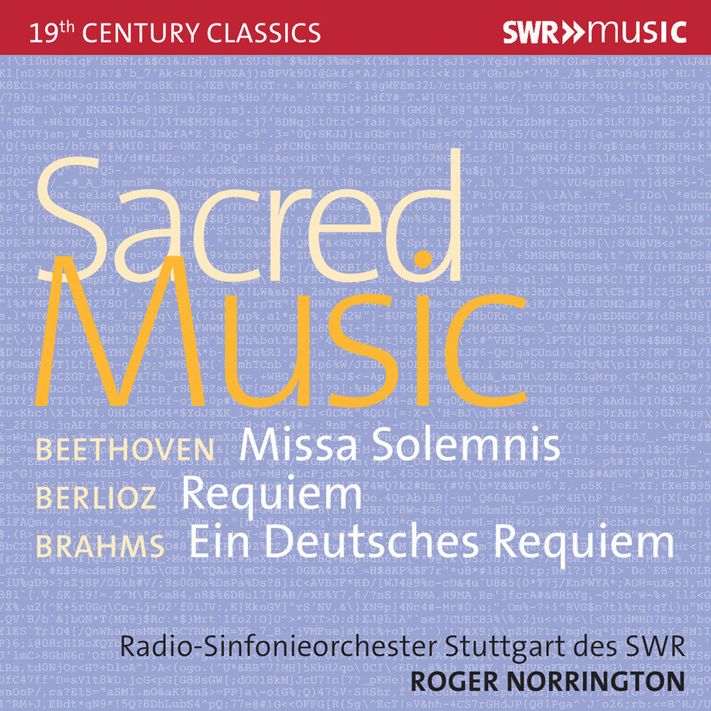 Beethoven / Berlioz / Brahms - Sacred Music [CD]