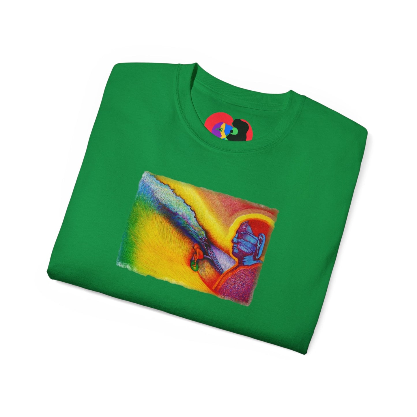 Surf is My Buddha Tablet Print Unisex Ultra Cotton Tee