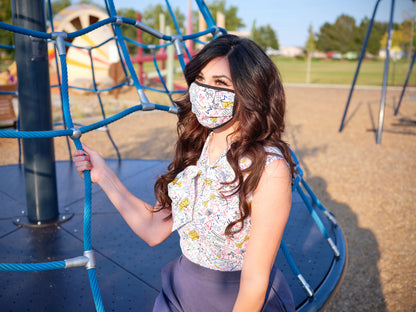Celestial / Math Reversible Cotton Mask