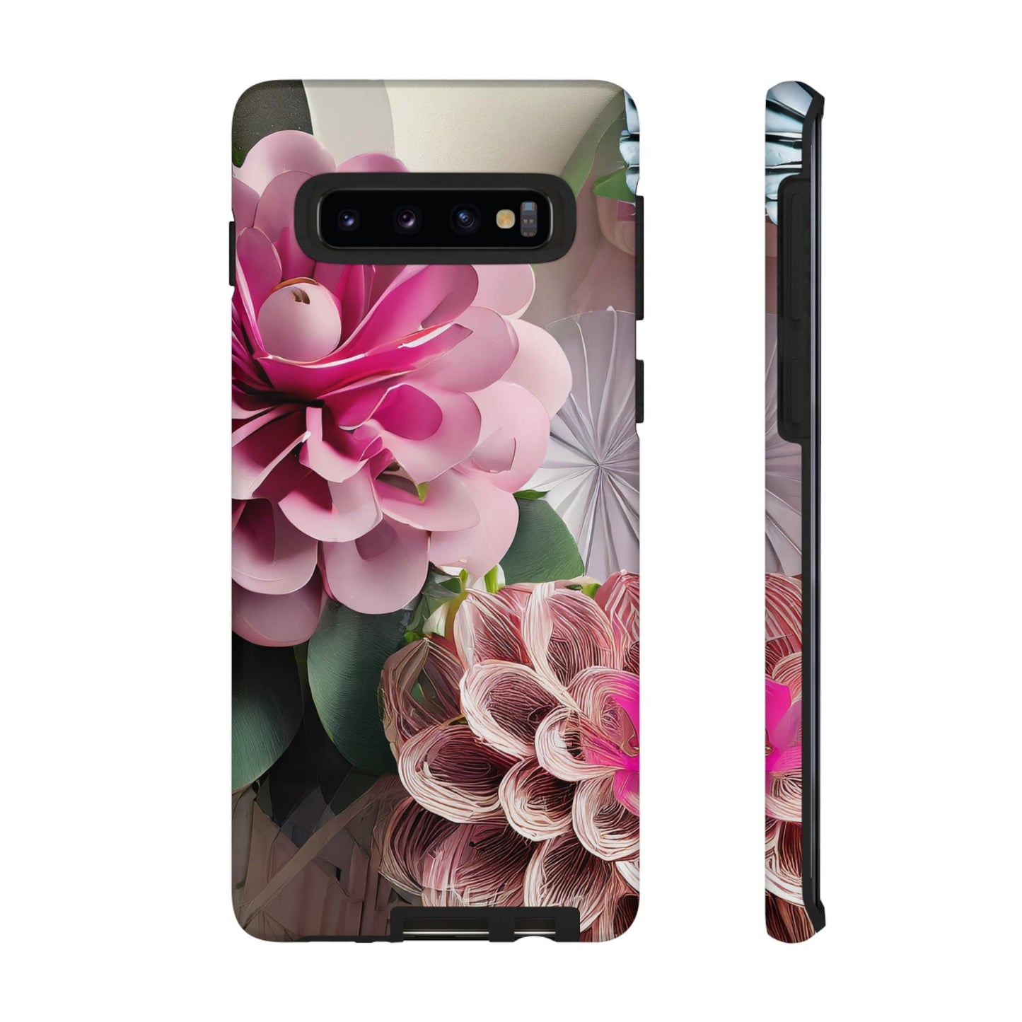 Elegant Paper Flowers Tough Phone Case