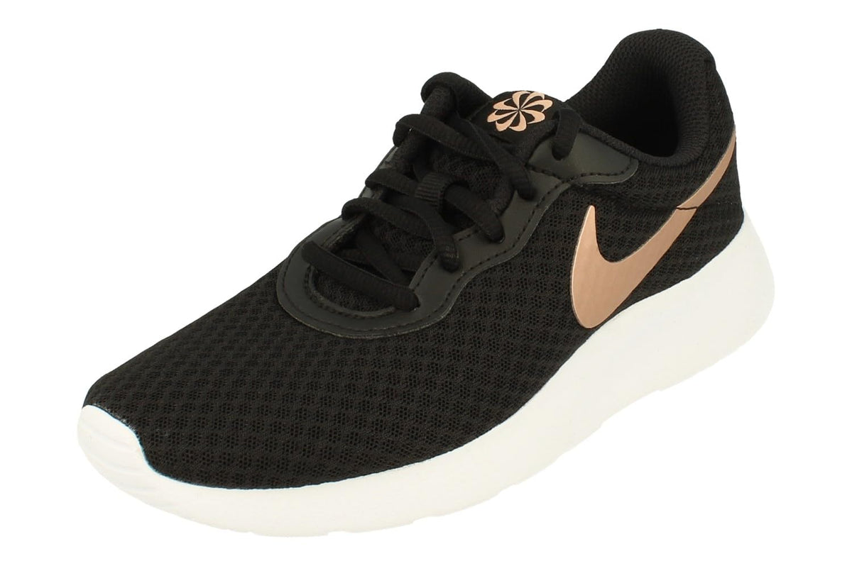 Nike Womens Tanjun Trainers DJ6257 Sneakers Shoes (UK 3.5 US 6 EU 36.5 Black Metallic red Bronze 001)