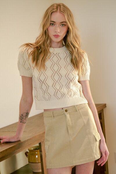Mittoshop Cargo Mini Skirt with Side Pockets #2