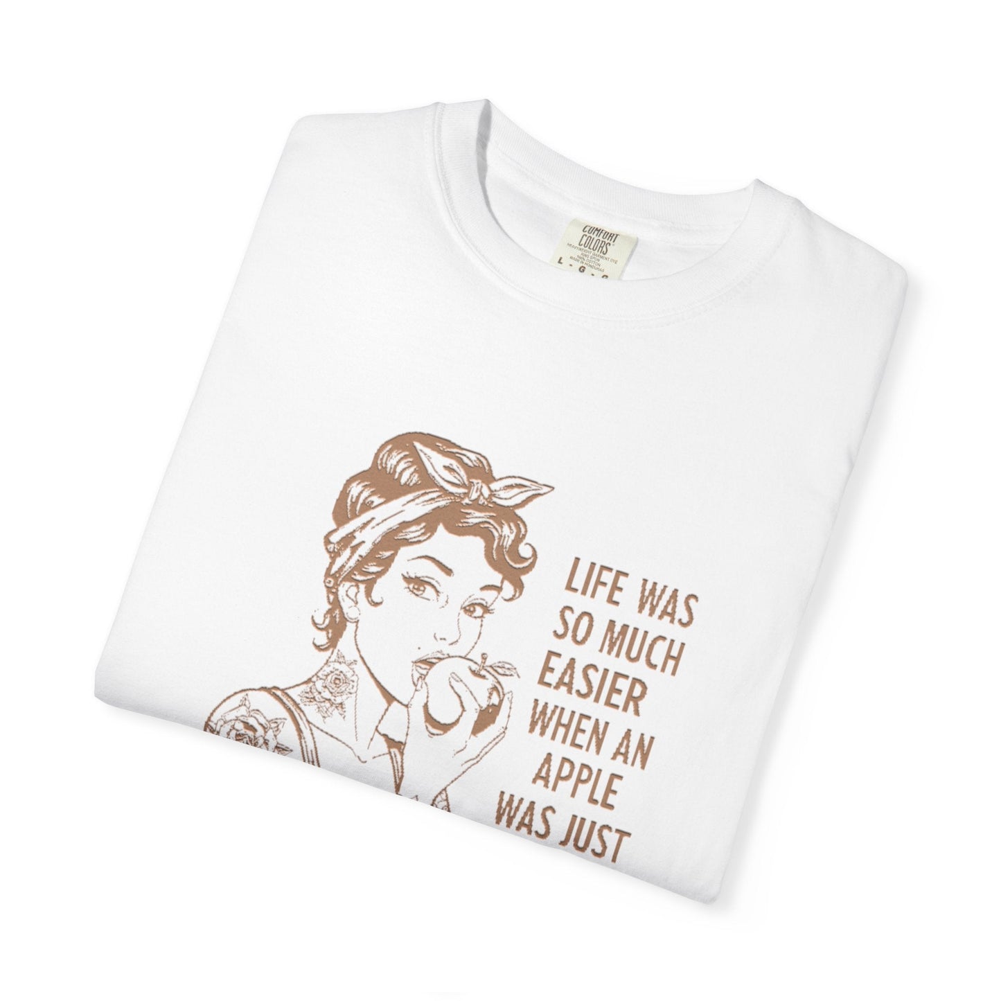 Vintage-Inspired Graphic Tee- "Life Was So Much Easier "