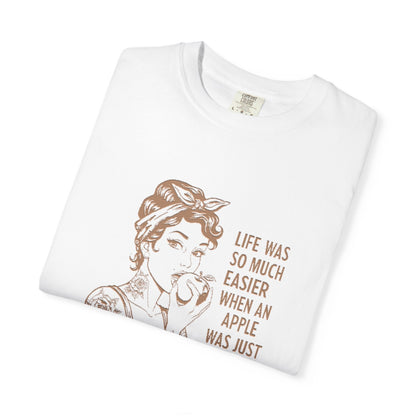 Vintage-Inspired Graphic Tee- "Life Was So Much Easier "