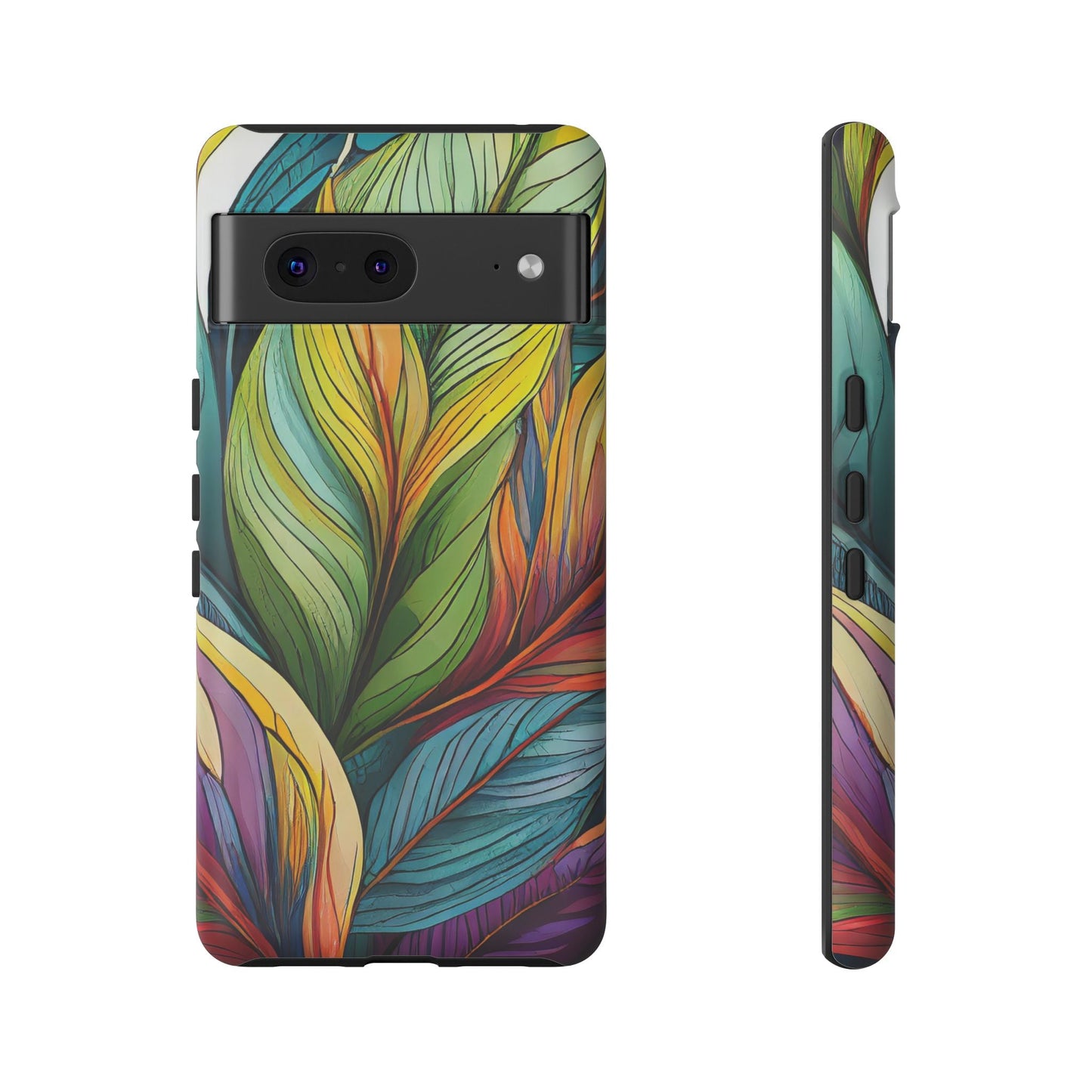 Vibrant Tropical Leaf Tough Phone Case