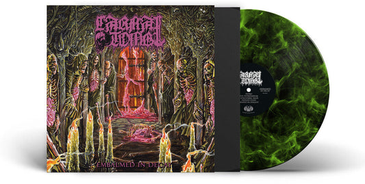 Carnal Tomb - Embalmed In Decay - Lime/Black Marbled [Colored Vinyl] Vinyl Record