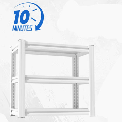 3-Tier Heavy-Duty Metal Terrarium Stand (White)