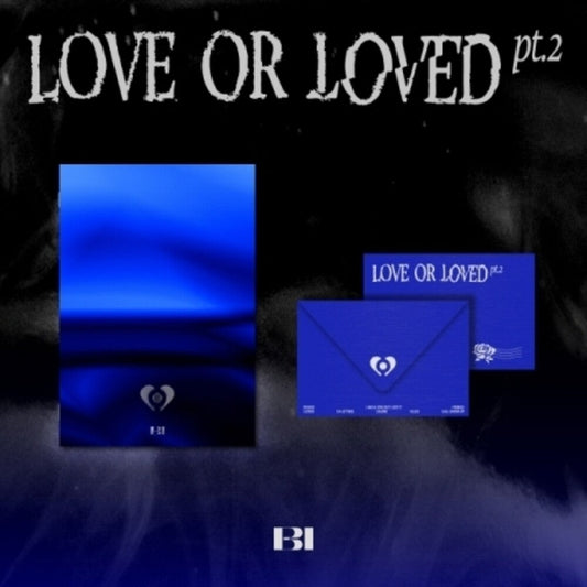 B.I - Love or Loved, Pt. 2 - Asia Letter Version - incl. 5pc Postcard, Lyrics Paper, Dear. ID, CD Envelope, 2 Stamp Stickers + Photoca Music CD