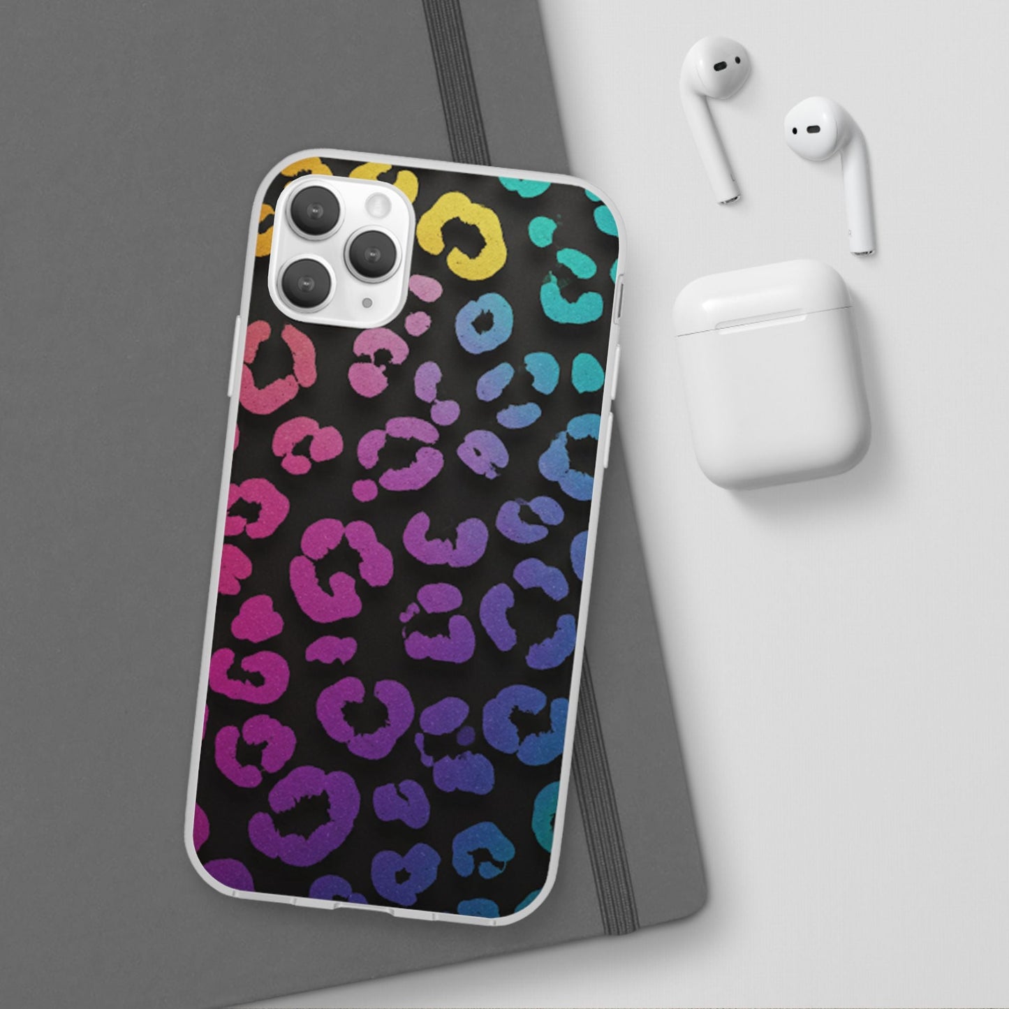 Vibrant Leopard Print Flexi Phone Case