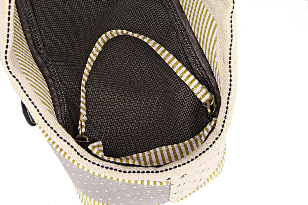 Nautical Canvas Pet Carrier Tote
