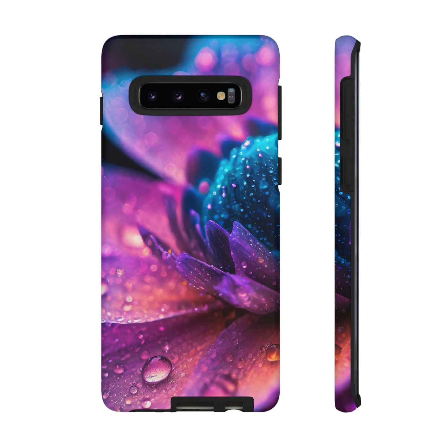 Vibrant Blue And Purple Flower Tough Phone Case