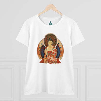 Buddha Gouache Print Women's Cotton Tee